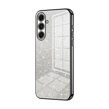 Samsung Galaxy C55 Luxurious Electroplated Gradient Glitter Powder Case - Enhanced Lens Protection