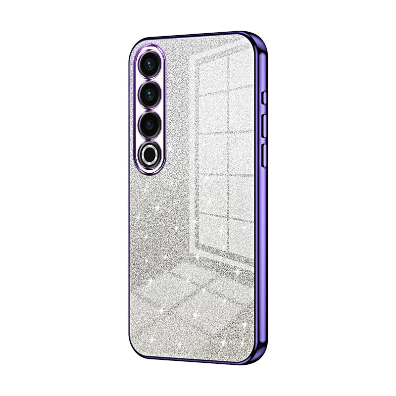 Meizu 20 Pro Luxurious Electroplated Gradient Glitter Powder Case - Enhanced Lens Protection