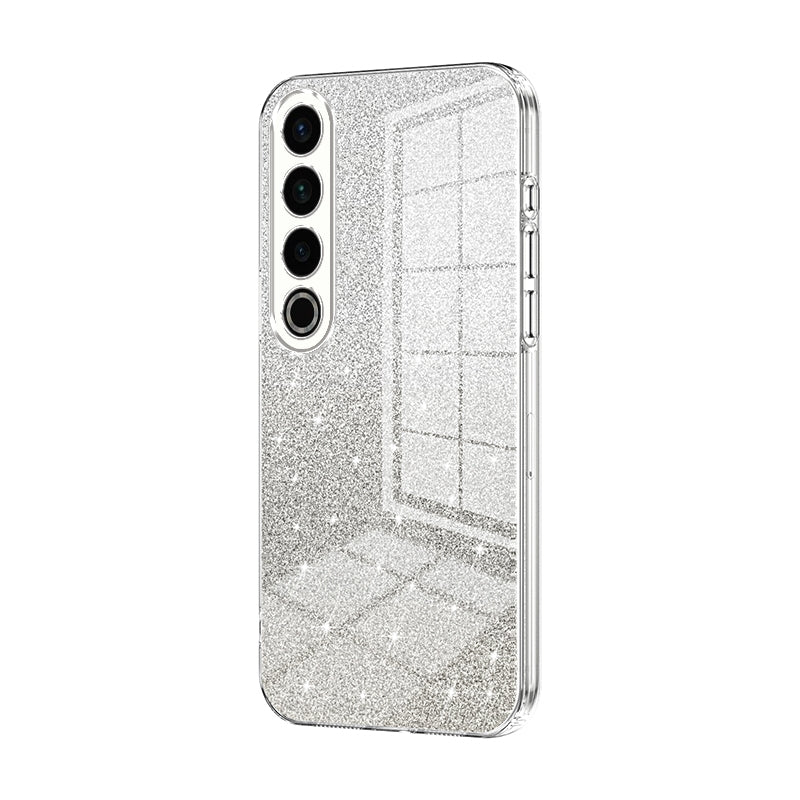 Meizu 20 Pro Luxurious Electroplated Gradient Glitter Powder Case - Enhanced Lens Protection