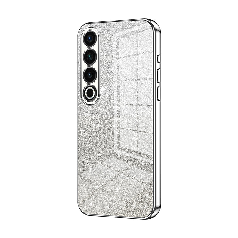 Meizu 20 Pro Luxurious Electroplated Gradient Glitter Powder Case - Enhanced Lens Protection