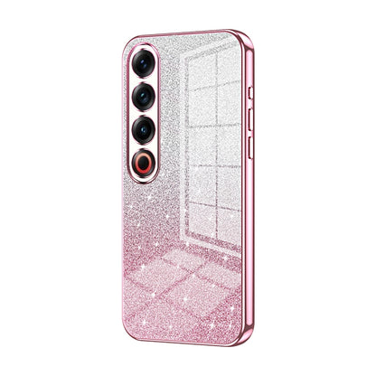 Meizu 21 Pro Luxurious Electroplated Gradient Glitter Powder Case - Enhanced Lens Protection