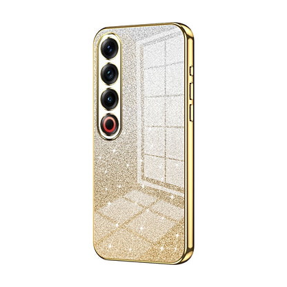 Meizu 21 Pro Luxurious Electroplated Gradient Glitter Powder Case - Enhanced Lens Protection