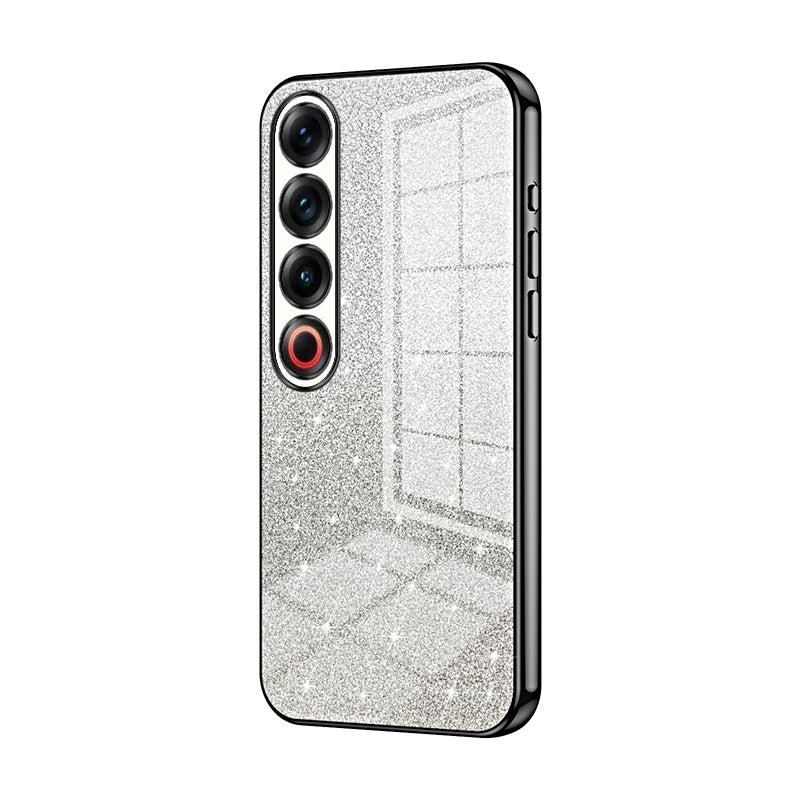 Meizu 21 Pro Luxurious Electroplated Gradient Glitter Powder Case - Enhanced Lens Protection
