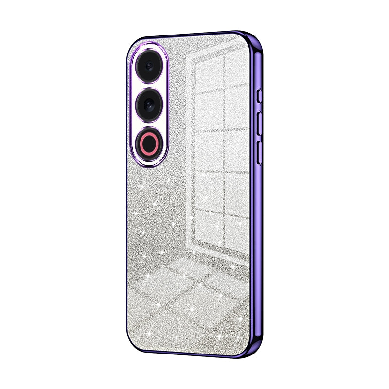 Meizu 21 Note Luxurious Electroplated Gradient Glitter Powder Case - Enhanced Lens Protection
