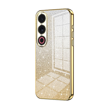 Meizu 21 Note Luxurious Electroplated Gradient Glitter Powder Case - Enhanced Lens Protection