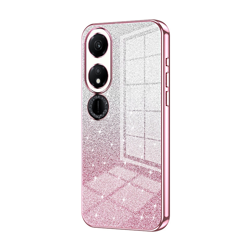 Honor Play 40 Luxurious Electroplated Gradient Glitter Powder Case - Enhanced Lens Protection