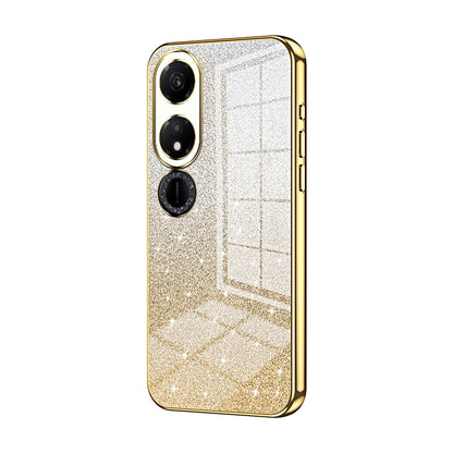 Honor Play 40 Luxurious Electroplated Gradient Glitter Powder Case - Enhanced Lens Protection