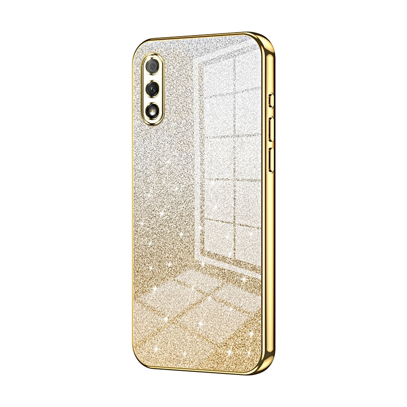 Honor 9X Luxurious Electroplated Gradient Glitter Powder Case - Enhanced Lens Protection