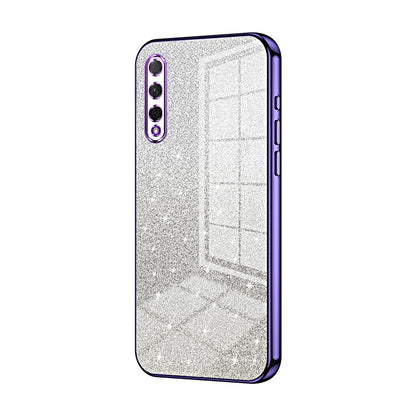 Honor 9X Pro Luxurious Electroplated Gradient Glitter Powder Case - Enhanced Lens Protection