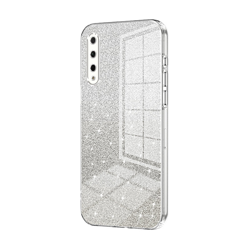 Honor 9X Pro Luxurious Electroplated Gradient Glitter Powder Case - Enhanced Lens Protection