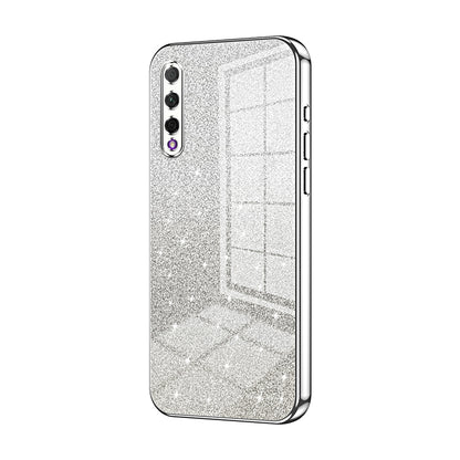 Honor 9X Pro Luxurious Electroplated Gradient Glitter Powder Case - Enhanced Lens Protection