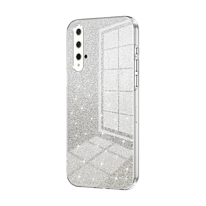 Honor 20 Luxurious Electroplated Gradient Glitter Powder Case - Enhanced Lens Protection