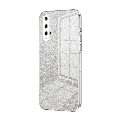 Honor 20 Luxurious Electroplated Gradient Glitter Powder Case - Enhanced Lens Protection