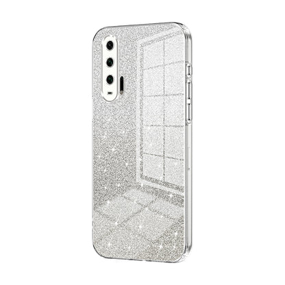 Honor 20 Pro Luxurious Electroplated Gradient Glitter Powder Case - Enhanced Lens Protection