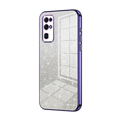 Honor 30 Luxurious Electroplated Gradient Glitter Powder Case - Enhanced Lens Protection