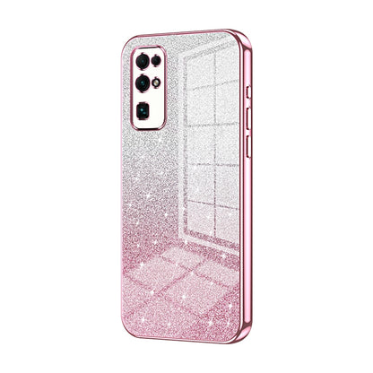 Honor 30 Luxurious Electroplated Gradient Glitter Powder Case - Enhanced Lens Protection