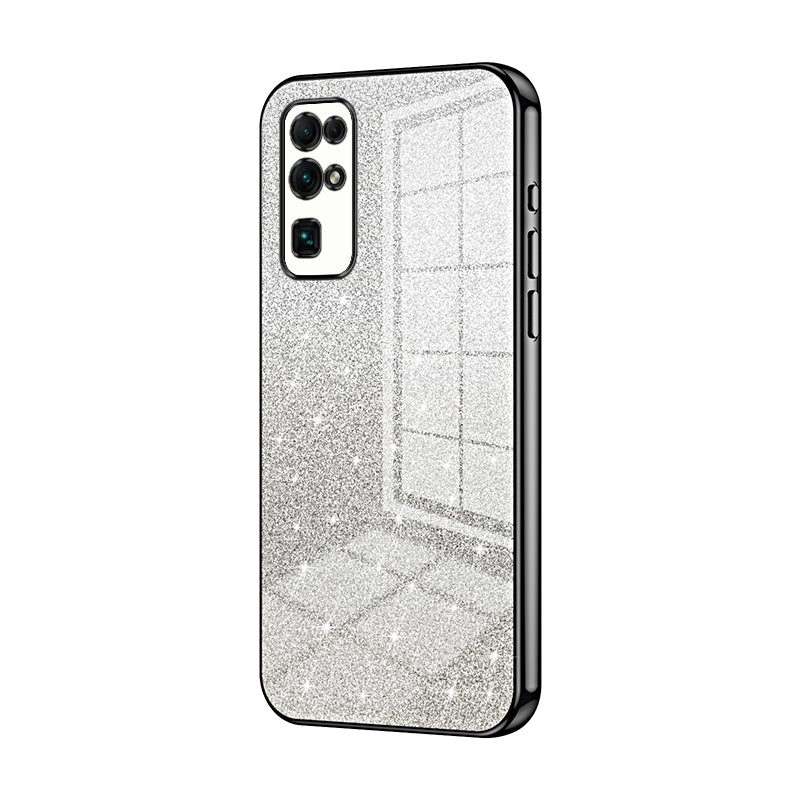 Honor 30 Luxurious Electroplated Gradient Glitter Powder Case - Enhanced Lens Protection