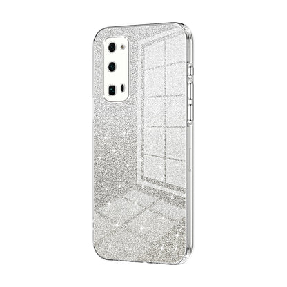 Honor 30 Pro+ Luxurious Electroplated Gradient Glitter Powder Case - Enhanced Lens Protection