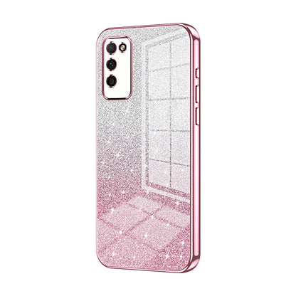 Honor 30 Youth Luxurious Electroplated Gradient Glitter Powder Case - Enhanced Lens Protection