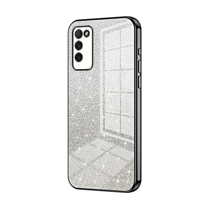 Honor 30 Youth Luxurious Electroplated Gradient Glitter Powder Case - Enhanced Lens Protection