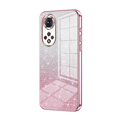 Honor 50 Luxurious Electroplated Gradient Glitter Powder Case - Enhanced Lens Protection