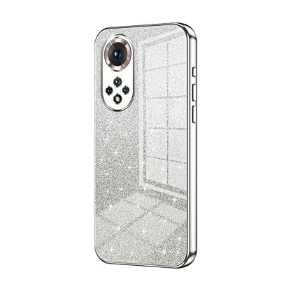 Honor 50 Luxurious Electroplated Gradient Glitter Powder Case - Enhanced Lens Protection