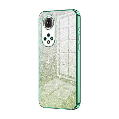 Honor 50 Pro Luxurious Electroplated Gradient Glitter Powder Case - Enhanced Lens Protection