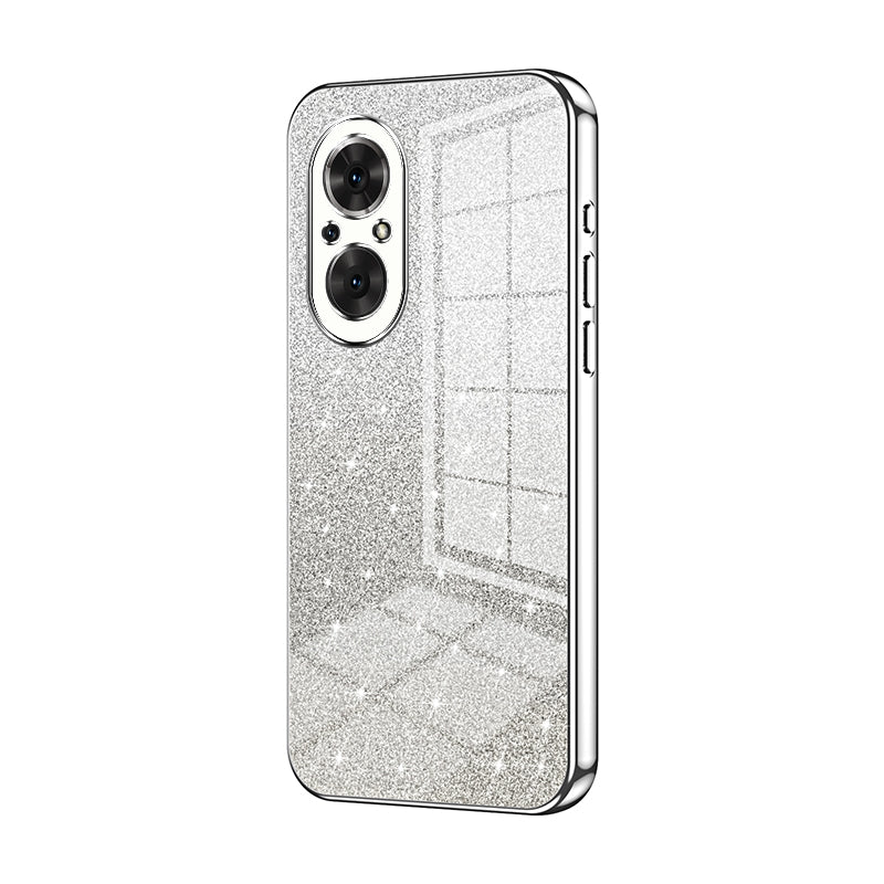 Honor 50 SE Luxurious Electroplated Gradient Glitter Powder Case - Enhanced Lens Protection