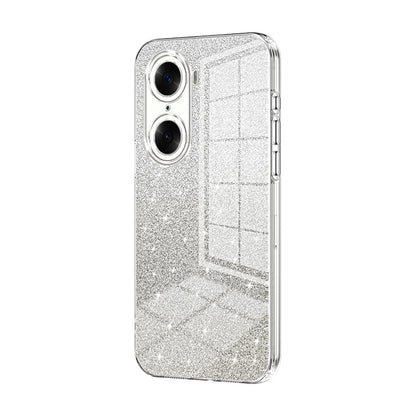 Honor 60 Luxurious Electroplated Gradient Glitter Powder Case - Enhanced Lens Protection