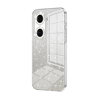 Honor 60 Pro Luxurious Electroplated Gradient Glitter Powder Case - Enhanced Lens Protection