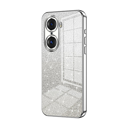 Honor 60 Pro Luxurious Electroplated Gradient Glitter Powder Case - Enhanced Lens Protection