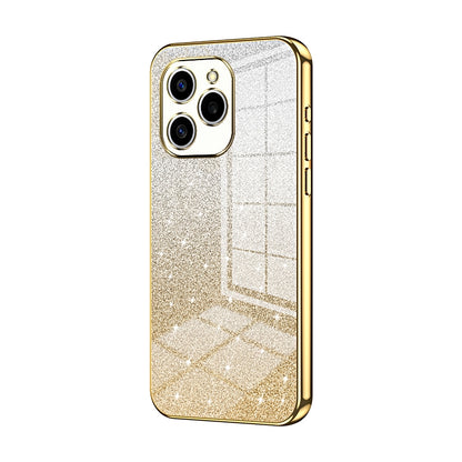 Honor 60 SE Luxurious Electroplated Gradient Glitter Powder Case - Enhanced Lens Protection