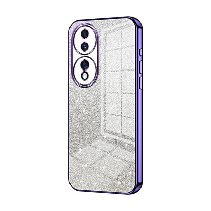 Honor 70 Luxurious Electroplated Gradient Glitter Powder Case - Enhanced Lens Protection