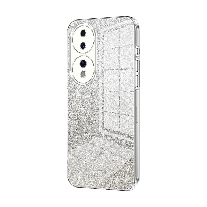 Honor 70 Luxurious Electroplated Gradient Glitter Powder Case - Enhanced Lens Protection