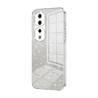 Honor 70 Pro Luxurious Electroplated Gradient Glitter Powder Case - Enhanced Lens Protection