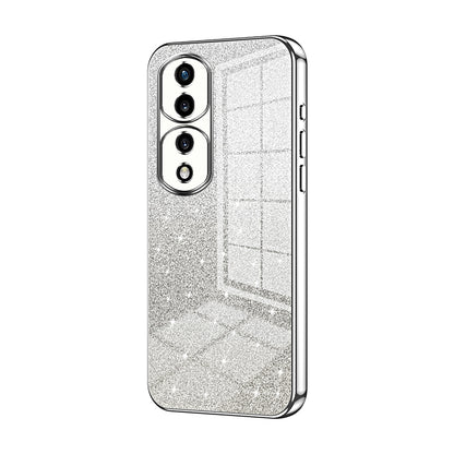 Honor 70 Pro Luxurious Electroplated Gradient Glitter Powder Case - Enhanced Lens Protection