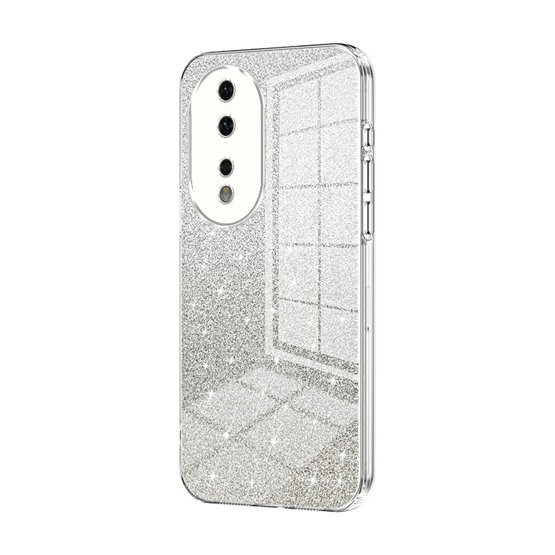 Honor 80 Luxurious Electroplated Gradient Glitter Powder Case - Enhanced Lens Protection