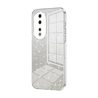 Honor 80 Luxurious Electroplated Gradient Glitter Powder Case - Enhanced Lens Protection