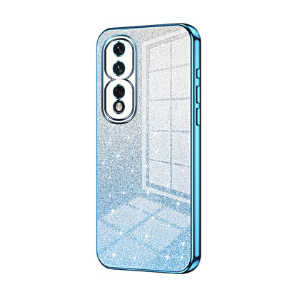 Honor 80 Pro Luxurious Electroplated Gradient Glitter Powder Case - Enhanced Lens Protection