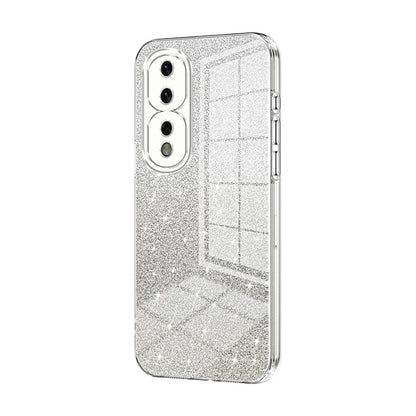 Honor 80 Pro Luxurious Electroplated Gradient Glitter Powder Case - Enhanced Lens Protection