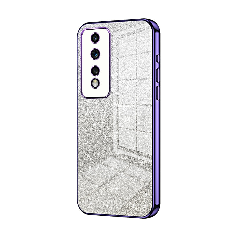 Honor 80 GT Luxurious Electroplated Gradient Glitter Powder Case - Enhanced Lens Protection