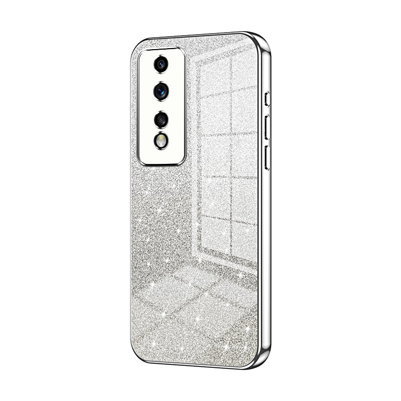 Honor 80 GT Luxurious Electroplated Gradient Glitter Powder Case - Enhanced Lens Protection