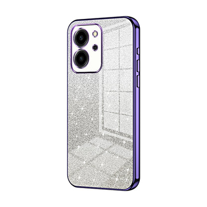 Honor 80 SE Luxurious Electroplated Gradient Glitter Powder Case - Enhanced Lens Protection