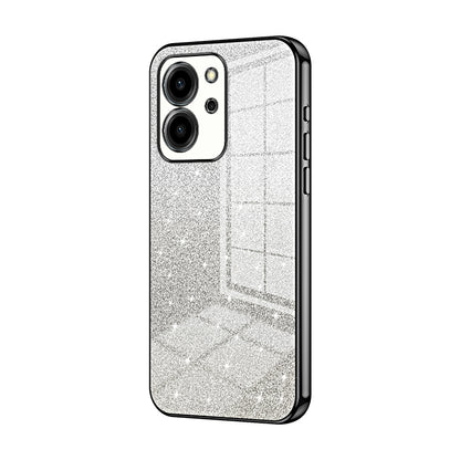 Honor 80 SE Luxurious Electroplated Gradient Glitter Powder Case - Enhanced Lens Protection