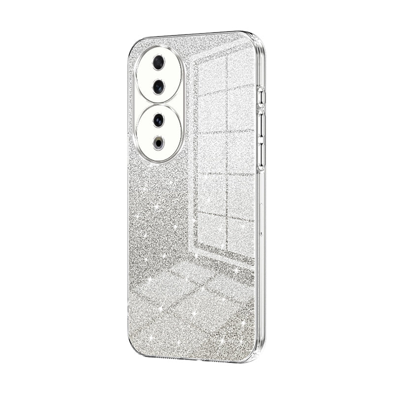 Honor 90 Luxurious Electroplated Gradient Glitter Powder Case - Enhanced Lens Protection