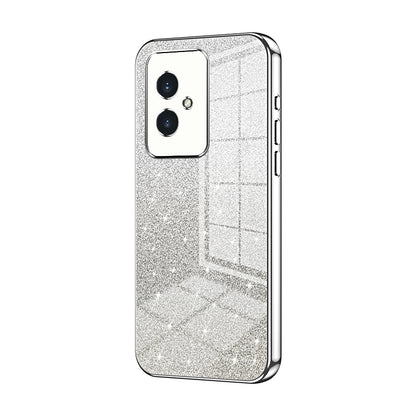 Honor 100 Luxurious Electroplated Gradient Glitter Powder Case - Enhanced Lens Protection