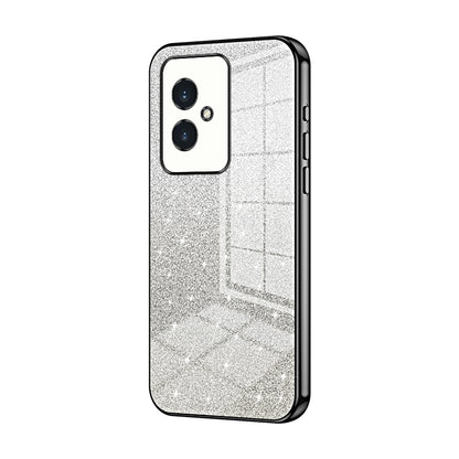 Honor 100 Luxurious Electroplated Gradient Glitter Powder Case - Enhanced Lens Protection