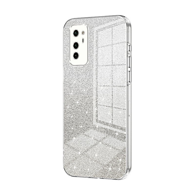 Honor V30 Luxurious Electroplated Gradient Glitter Powder Case - Enhanced Lens Protection