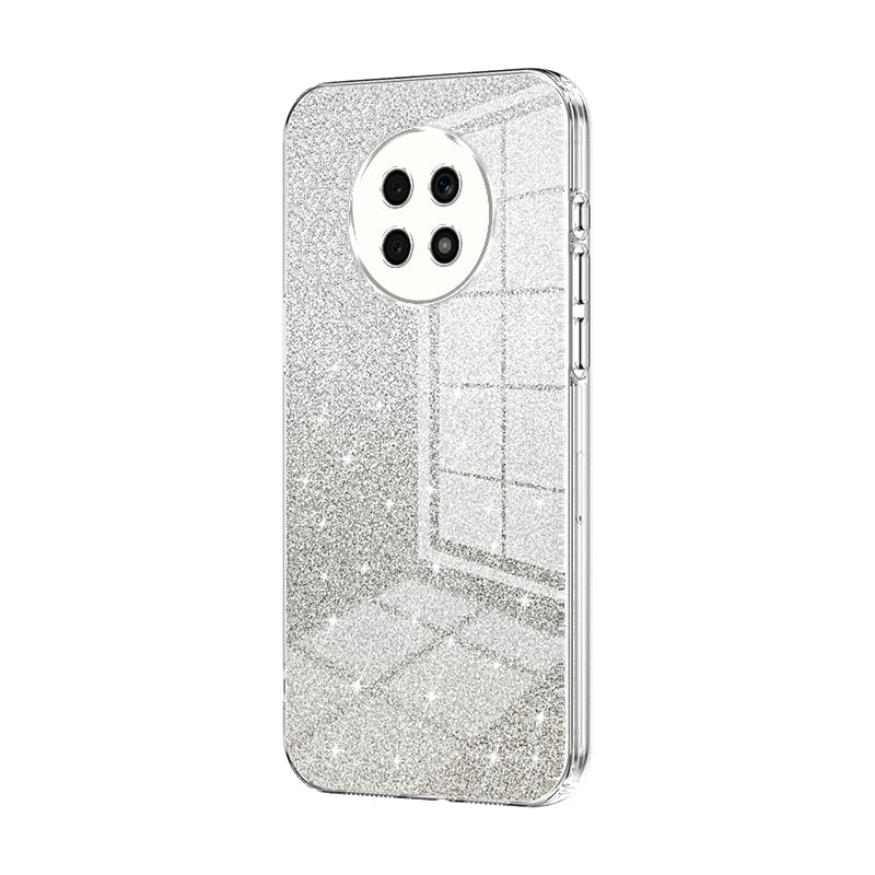 Honor X20 Luxurious Electroplated Gradient Glitter Powder Case - Enhanced Lens Protection