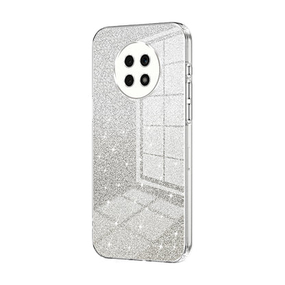 Honor X20 Luxurious Electroplated Gradient Glitter Powder Case - Enhanced Lens Protection